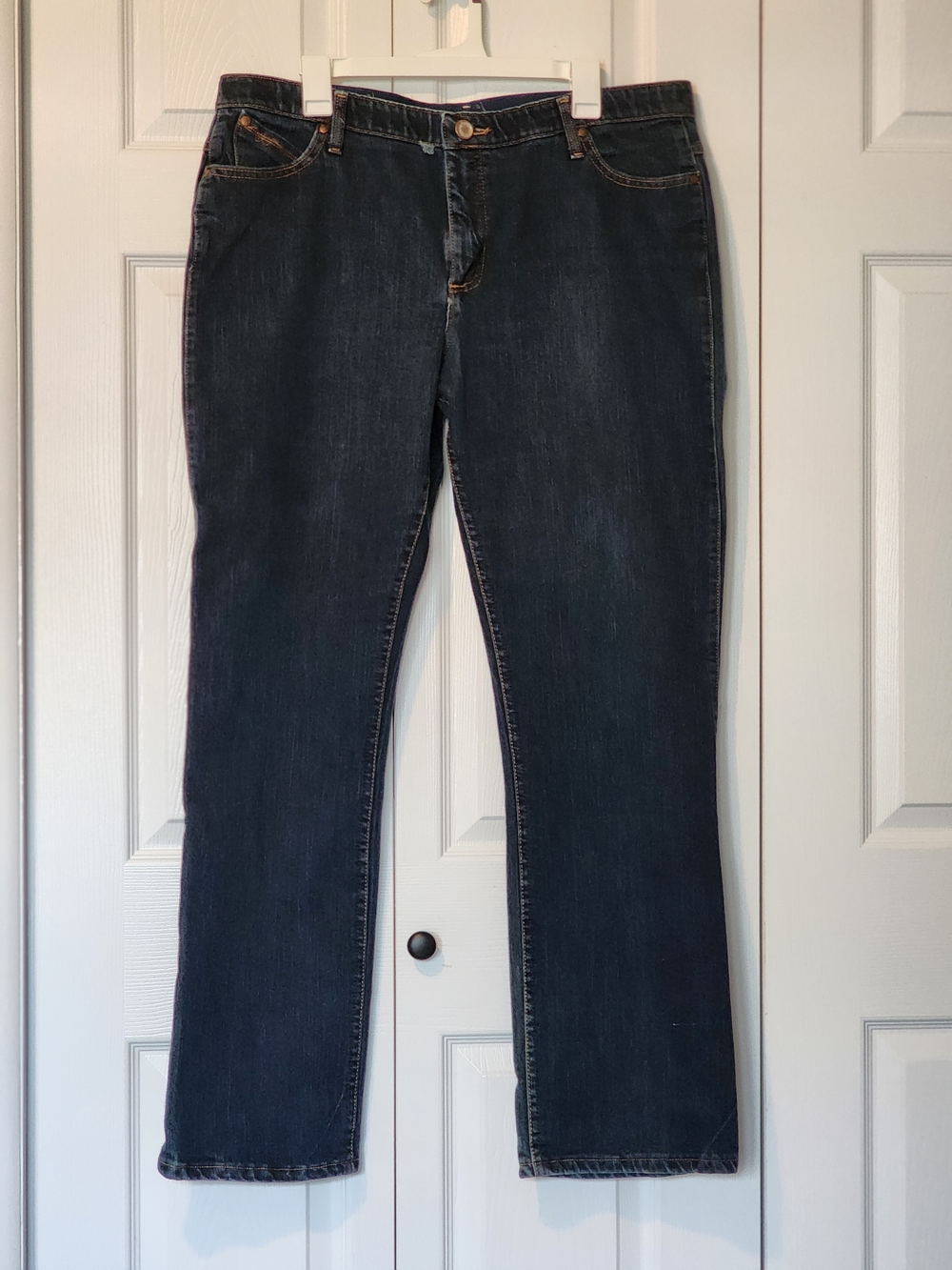 Vintage WRANGLER Q Baby bootcut jeans Plus Size 17/18 34 - Picture 4 of 16